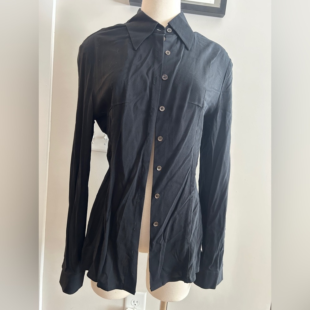 Ann Demeulemeester Black Shirt Jacket